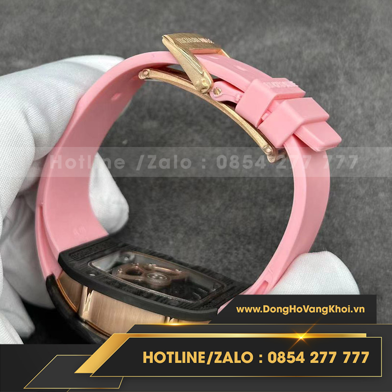 Đồng hồ richard mille nữ vàng hồng kim cương thiên nhiên chế tác