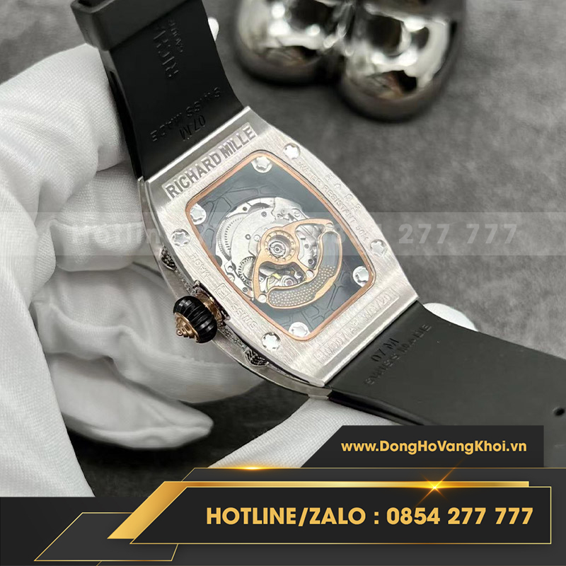 Đồng hồ nữ richard mille RM 007 full diamond vàng trắng 18l