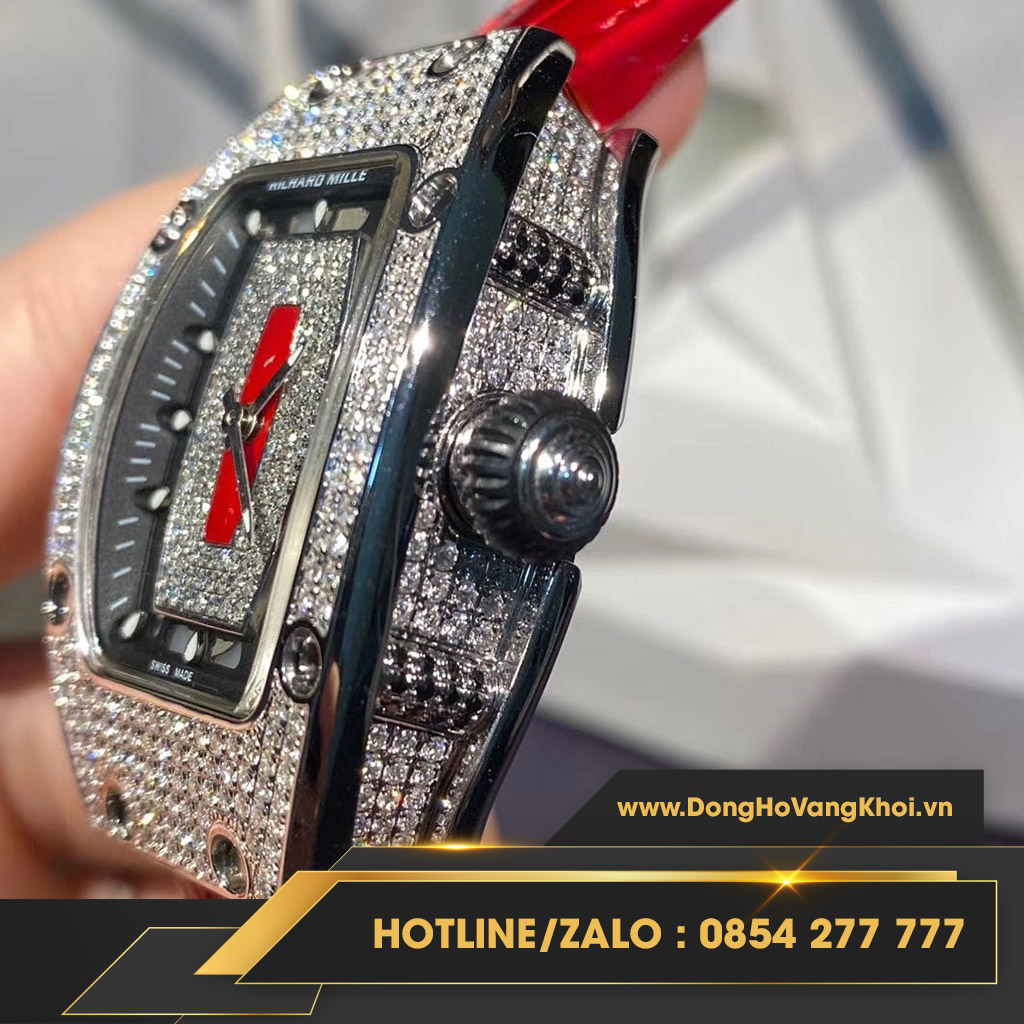 Đồng hồ Richard Mille RM025, chế tác vàng khối 18k, kim cương thiên nhiên