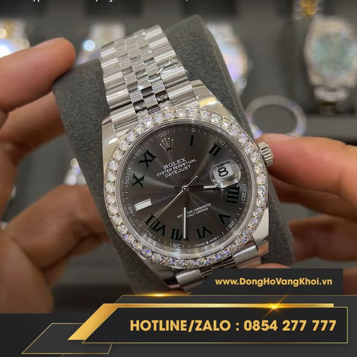 Đồng Hồ Rolex Datejust 126284 Mặt Số Wimbledon Replica