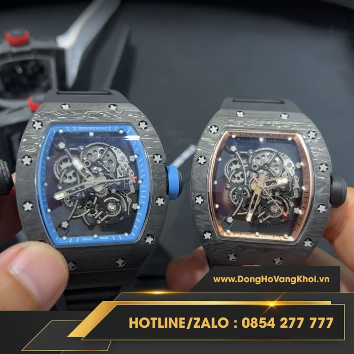 BST đồng hồ Richard Mille RM 055 Vỏ Carbon bao gồm nhiều màu khác nhau