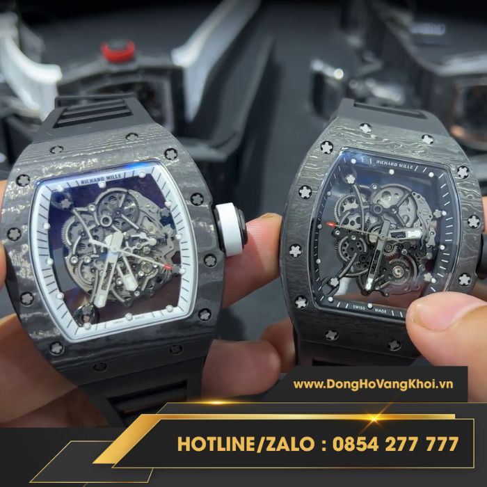 Cả size và mặt đồng hồ Richard Mille tinh tế đến từng chi tiết nhỏ