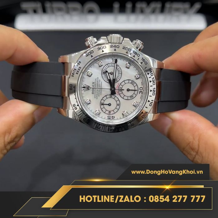 Rolex Daytona 116509 - Mặt Kim cương nhân tạo thiết kế hoàn hảo