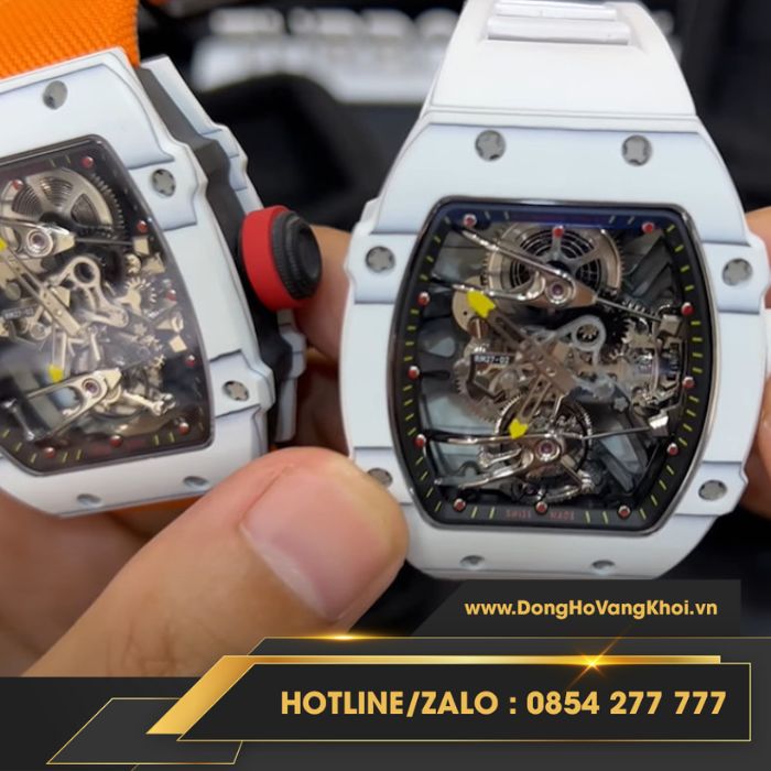 Hai phiên bản dây đeo mẫu đồng hồ replica Richard Mille RM 27-02