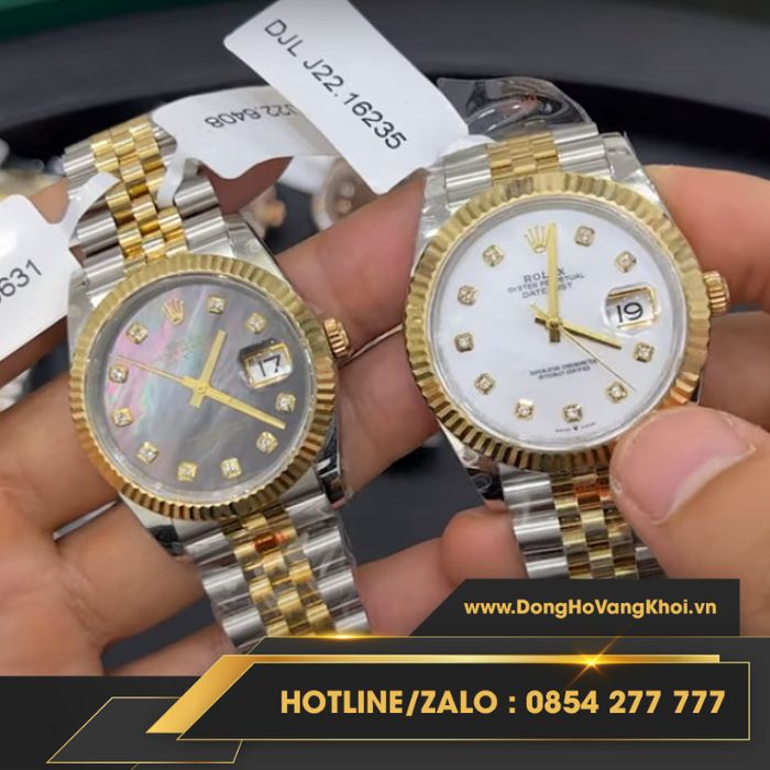 Một số mẫu đồng hồ Rolex Datejust 18K phiên bản chế tác chất lượng cao