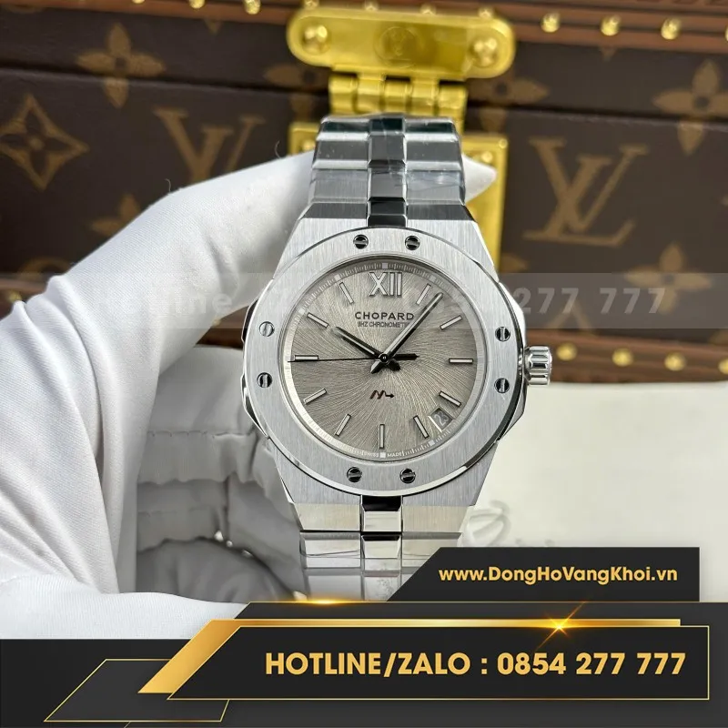 Đồng Hồ Chopard Alpine Eagle 298600 Replica 11 Mặt Bạc Nhà Máy GH 41mm