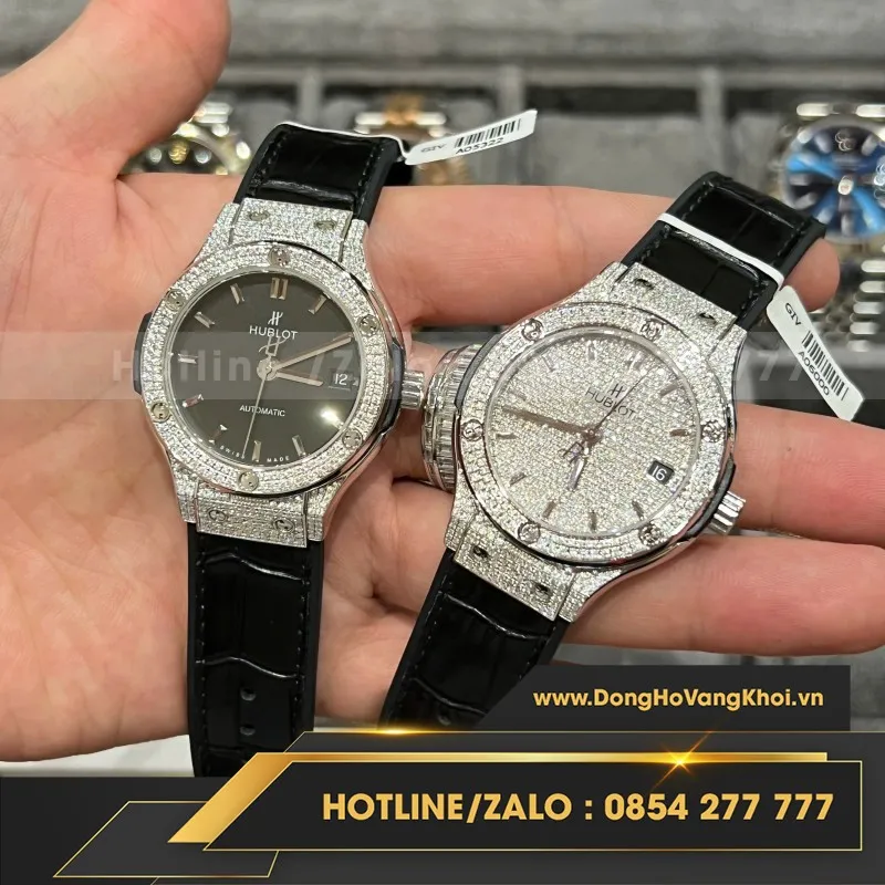 Đồng Hồ Hublot Độ Full Kim Cương Moissanite HBF 38mm