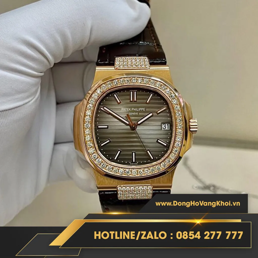 Đồng Hồ Patek Like Auth 1:1 Philippe Nautilus 5711/1R-001 Độ viền Kim cương