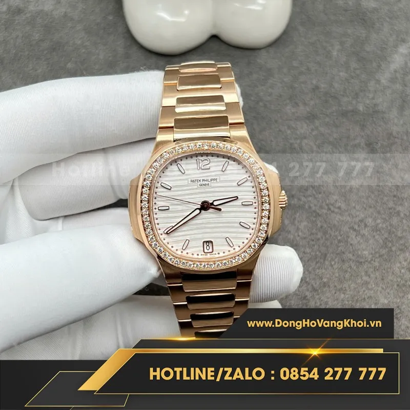 Đồng hồ Patek Philippe Replica Nautilus 7010 mặt trắng dành cho nữ GR Factory 32mm