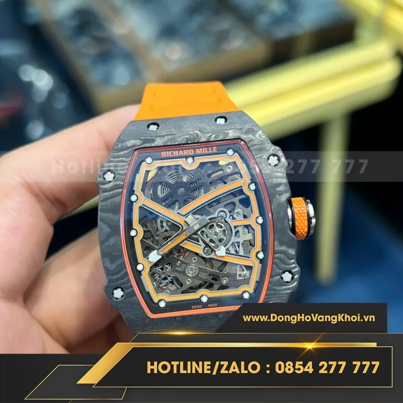 Đồng hồ richard mille RM 67-02 mclaren Lando  Norris  vỏ cong bản nâng cấp mới nhất 