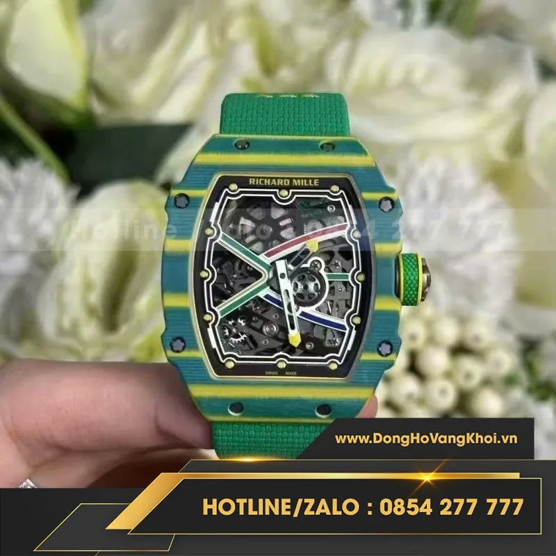 Đồng hồ richard mille RM 67-02 Wayde Van Niekerk vỏ cong bản nâng cấp mới nhất 