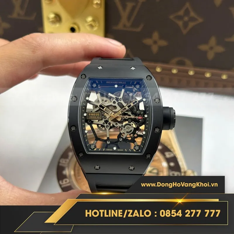 Đồng Hồ Richard Mille RM035 Toro Americas Limited Edition Tuỳ Chỉnh Vàng Khối 18K Độc Quyền Top 1 40x48mm
