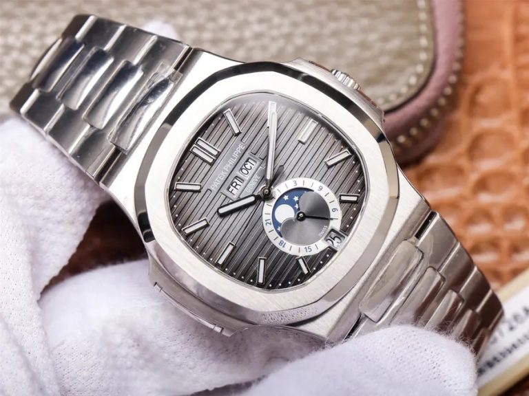 Review mẫu đồng hồ PF Factory Replica Patek Philippe Nautilus 5726A Annual Calendar with Clone Cal.324 Movement