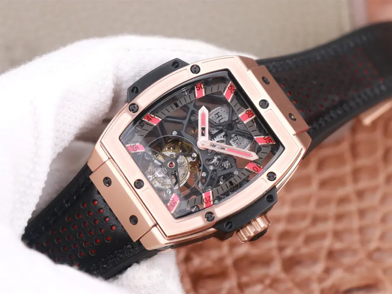 Tìm hiểu mẫu đồng hồ JB Factory Replica Hublot MP06 Spirit of Big Bang Rose Gold Watch với bộ chuyển động Tourbillon bay