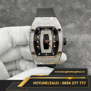 Đồng hồ nữ richard mille RM 007 full diamond vàng trắng 18l