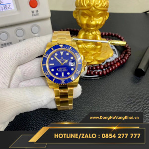Đồng hồ ROLEX  Submariner Bleu chế tác vàng khối 18k