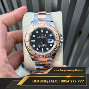 Đồng hồ rolex yacht master demi rose gold clean factory